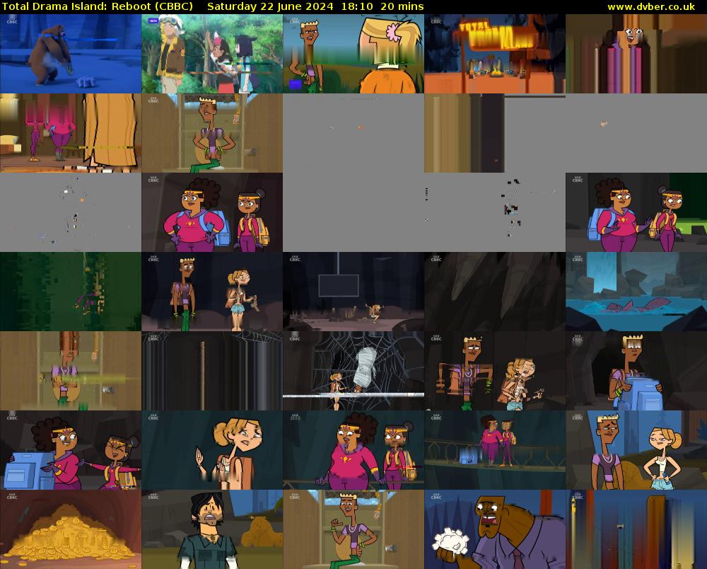 Total Drama Island: Reboot (CBBC) Saturday 22 June 2024 18:10 - 18:30