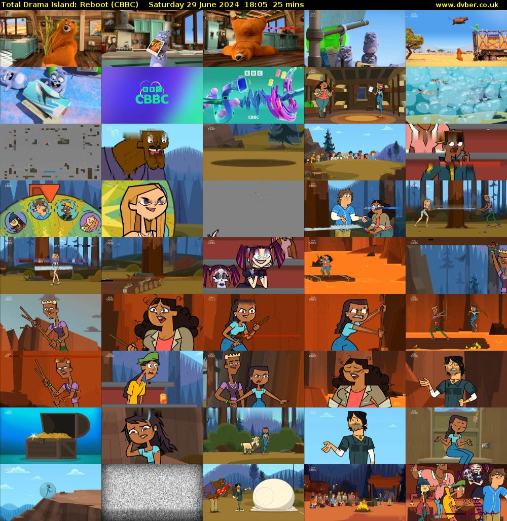 Total Drama Island: Reboot (CBBC) Saturday 29 June 2024 18:05 - 18:30