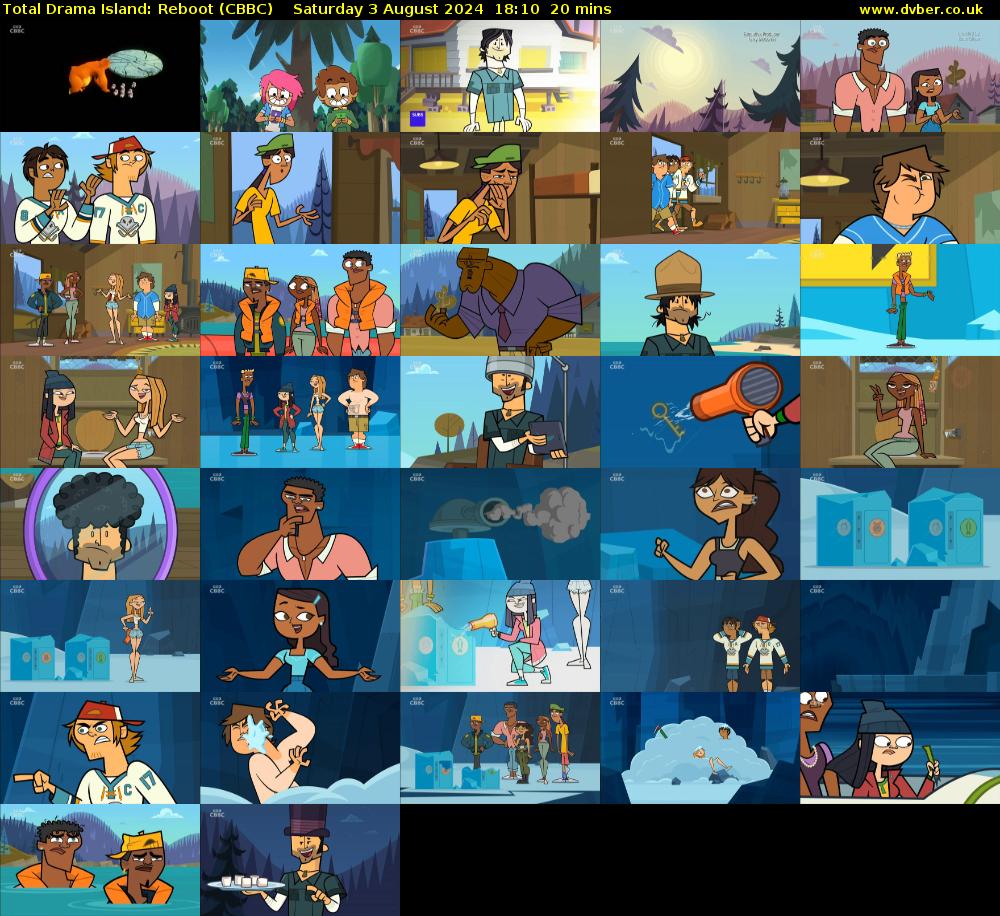 Total Drama Island: Reboot (CBBC) Saturday 3 August 2024 18:10 - 18:30