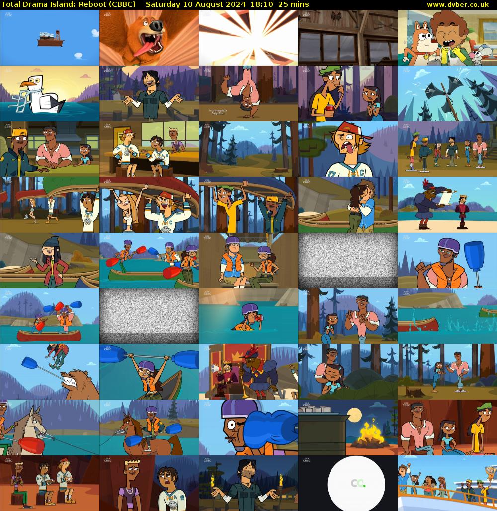 Total Drama Island: Reboot (CBBC) Saturday 10 August 2024 18:10 - 18:35