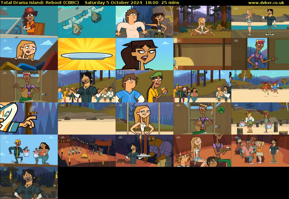 Total Drama Island: Reboot (CBBC) Saturday 5 October 2024 18:00 - 18:25