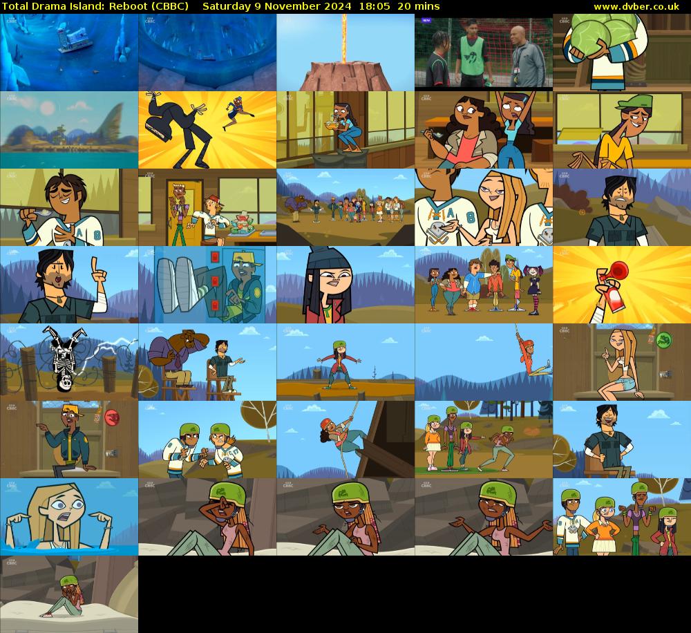 Total Drama Island: Reboot (CBBC) Saturday 9 November 2024 18:05 - 18:25