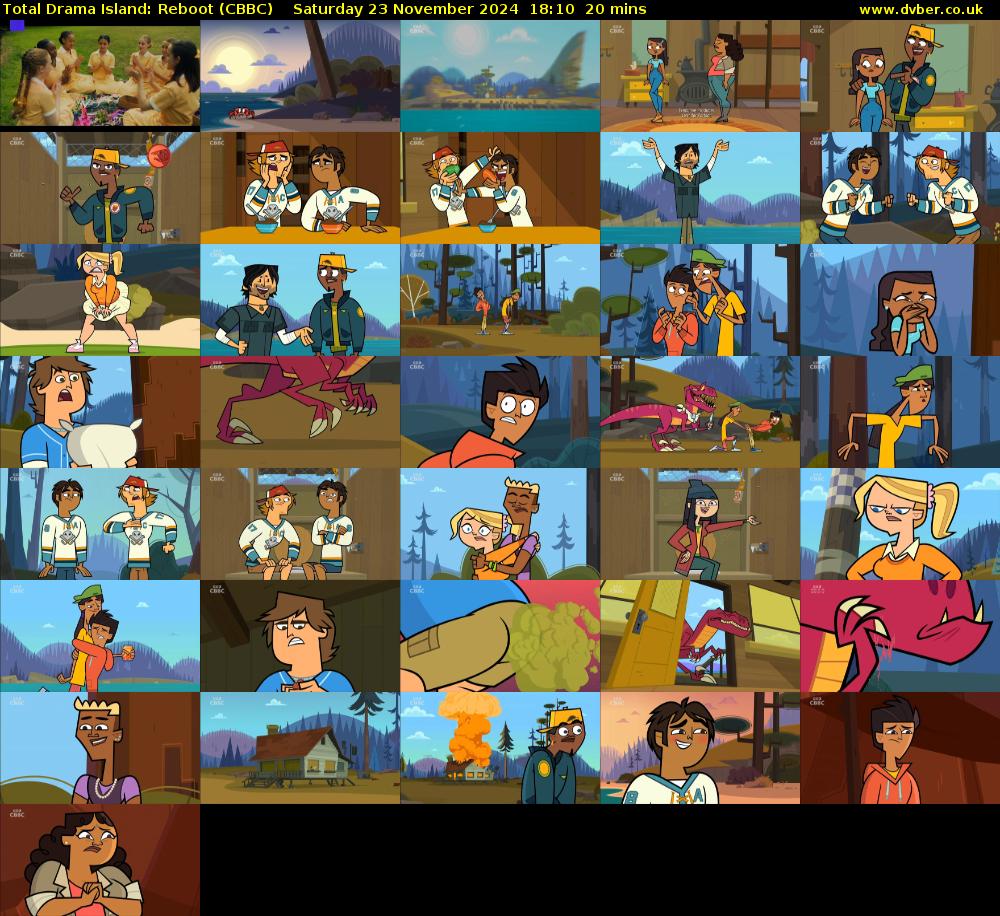 Total Drama Island: Reboot (CBBC) Saturday 23 November 2024 18:10 - 18:30