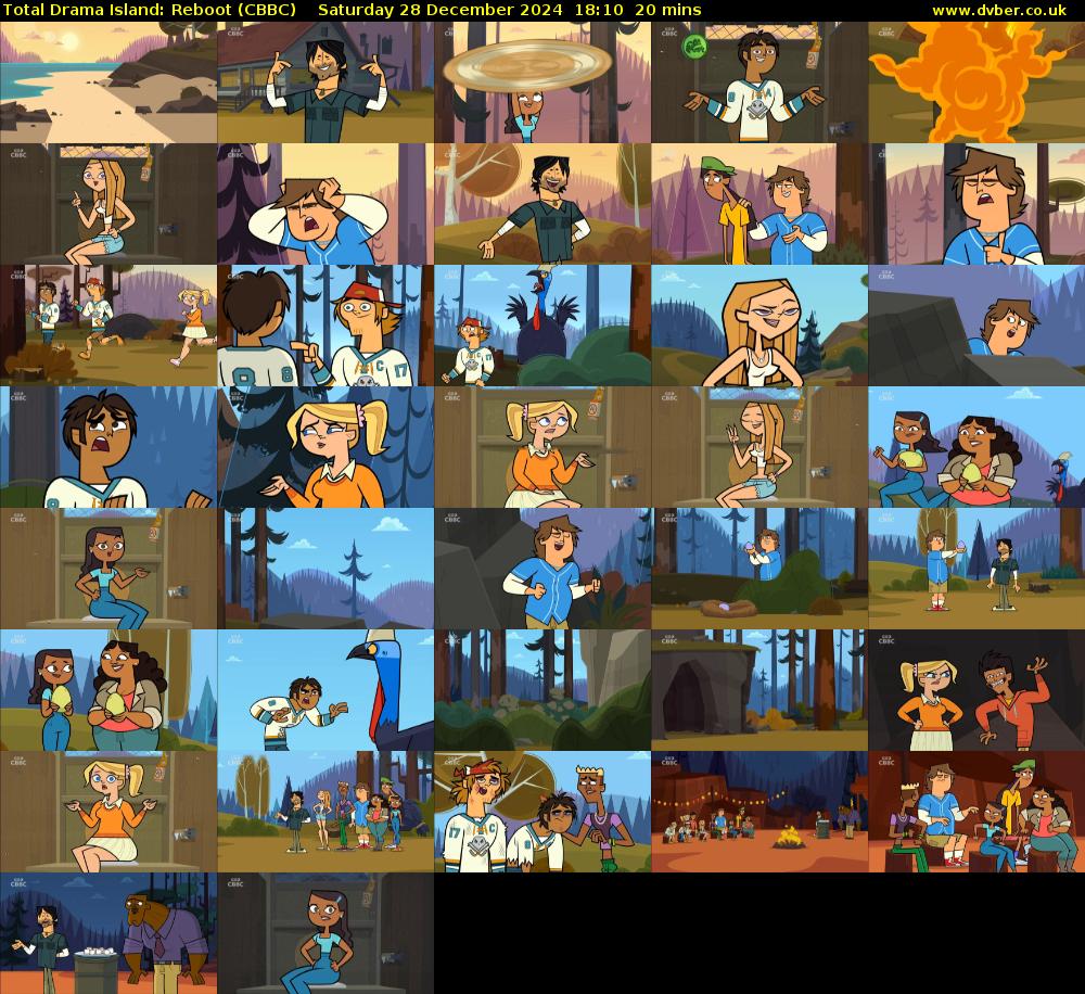 Total Drama Island: Reboot (CBBC) Saturday 28 December 2024 18:10 - 18:30