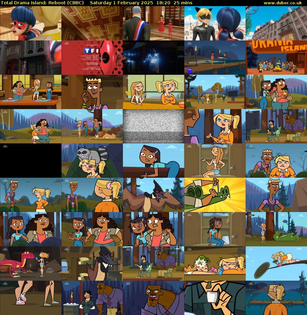 Total Drama Island: Reboot (CBBC) Saturday 1 February 2025 18:20 - 18:45