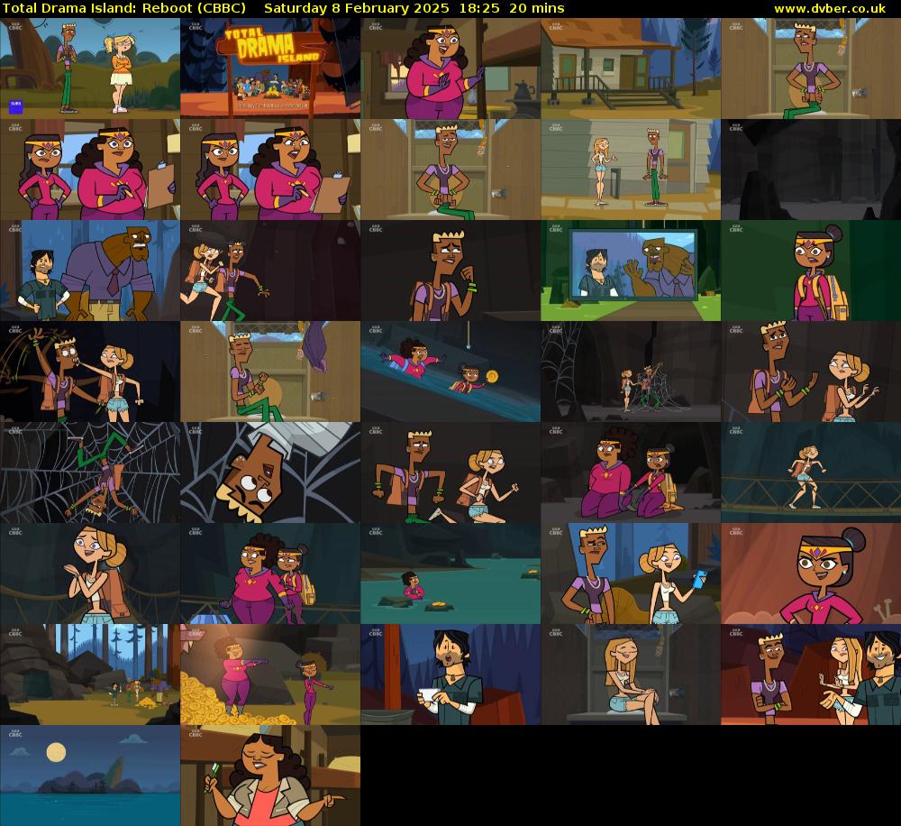 Total Drama Island: Reboot (CBBC) Saturday 8 February 2025 18:25 - 18:45