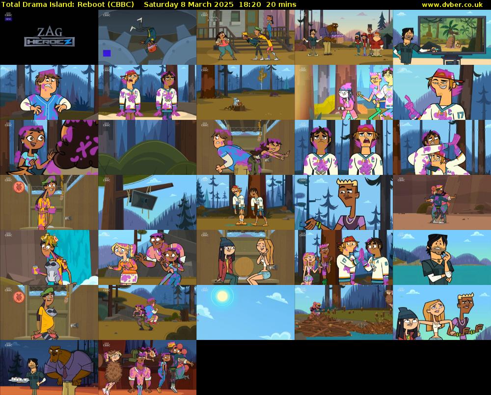 Total Drama Island: Reboot (CBBC) Saturday 8 March 2025 18:20 - 18:40
