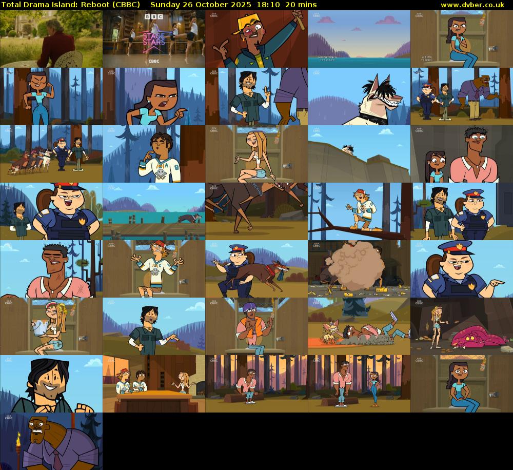 Total Drama Island: Reboot (CBBC) Sunday 26 October 2025 18:10 - 18:30