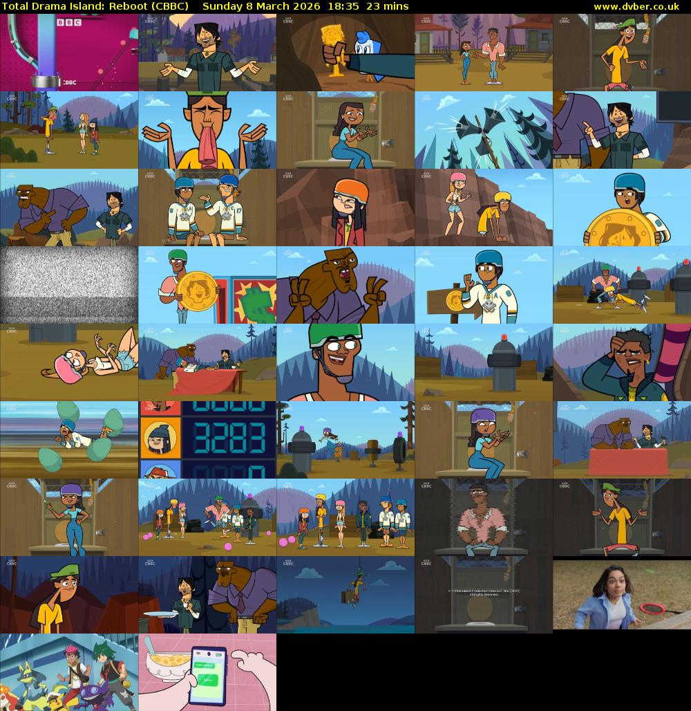 Total Drama Island: Reboot (CBBC) Sunday 8 March 2026 18:35 - 18:58