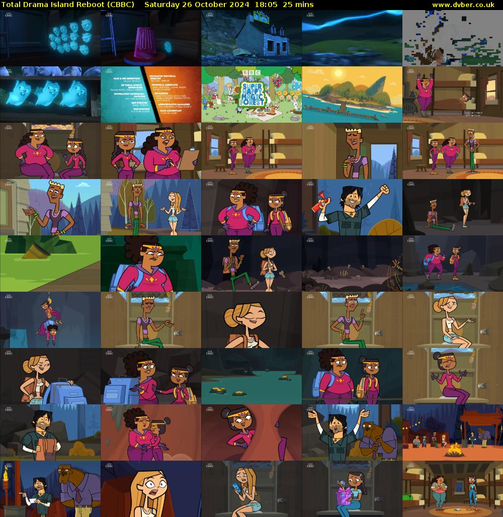Total Drama Island Reboot (CBBC) Saturday 26 October 2024 18:05 - 18:30