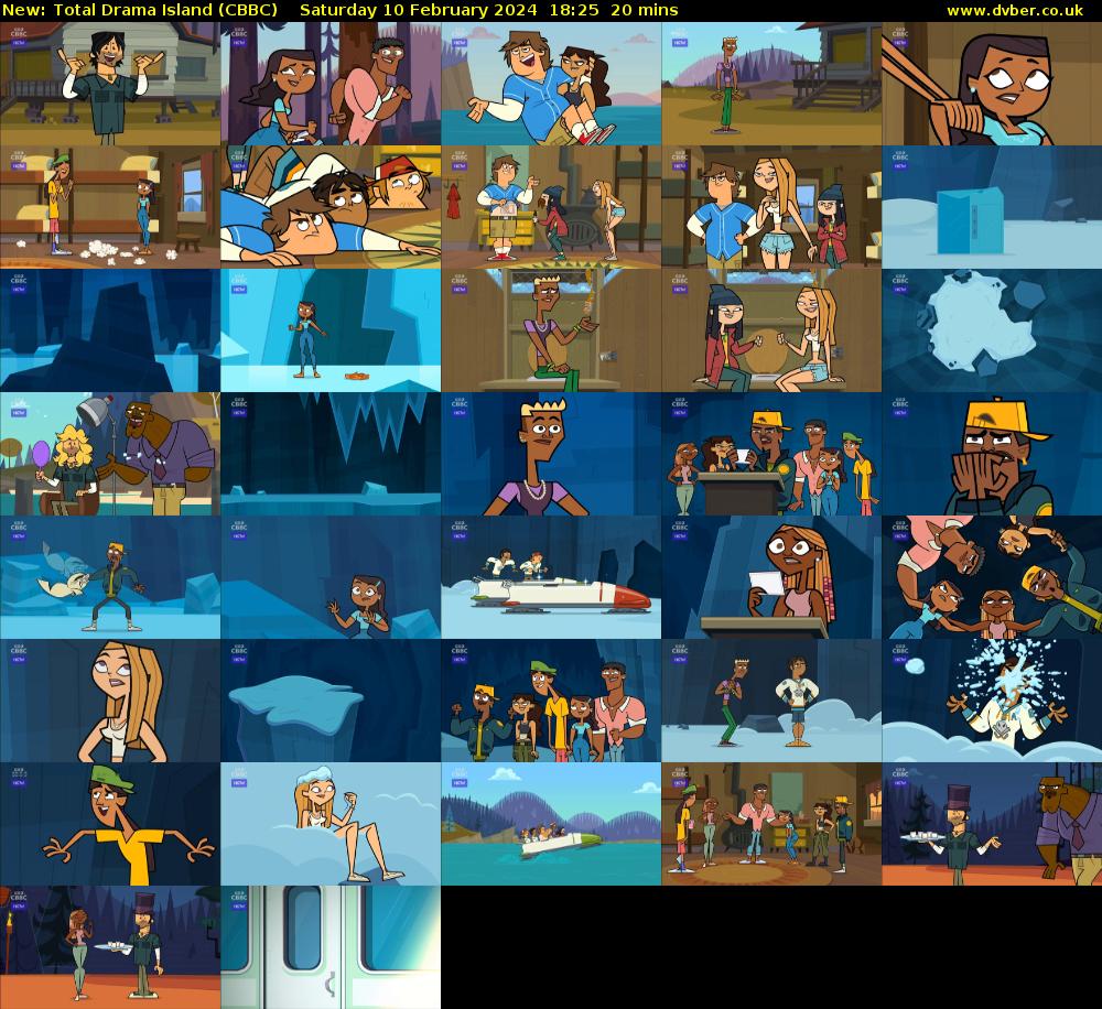Total Drama Island (CBBC) Saturday 10 February 2024 18:25 - 18:45