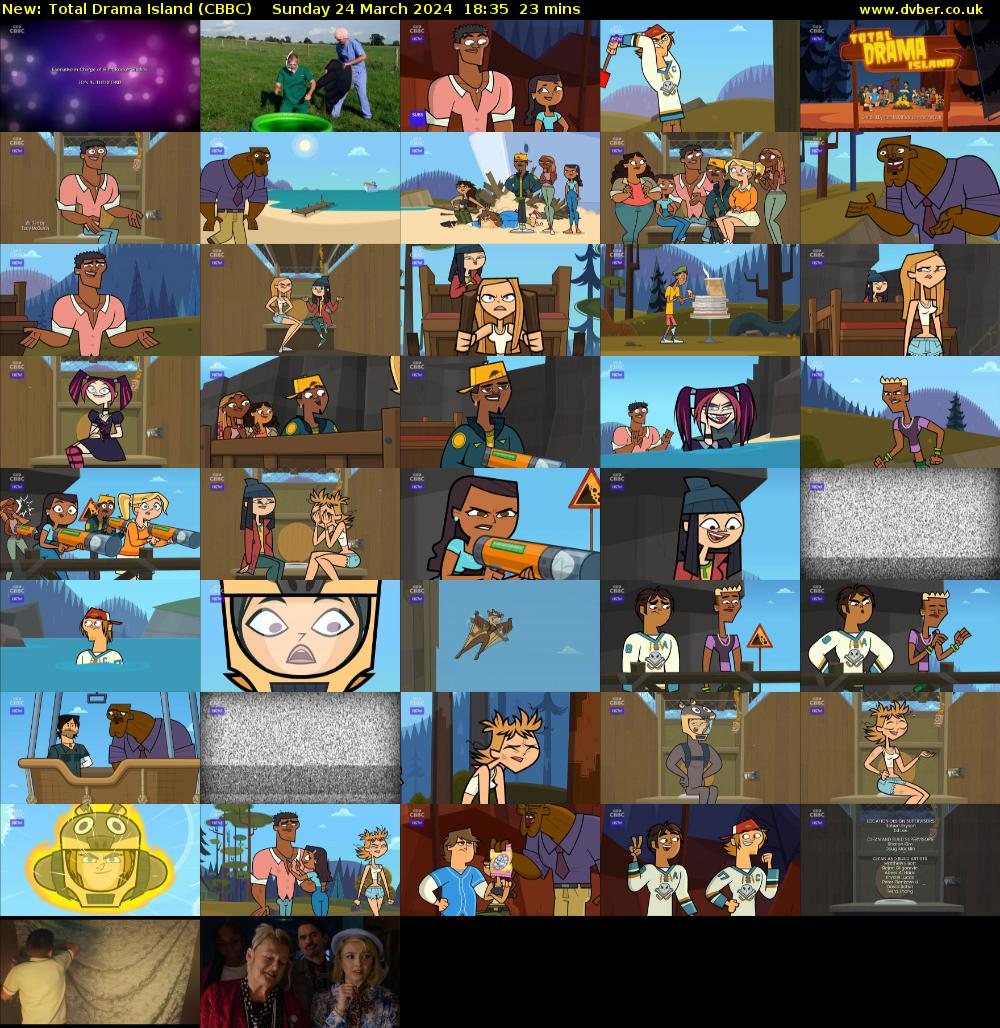 Total Drama Island (CBBC) Sunday 24 March 2024 18:35 - 18:58