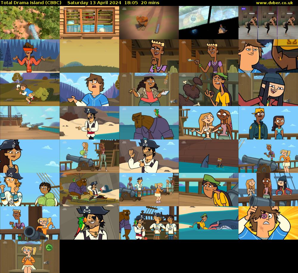 Total Drama Island (CBBC) Saturday 13 April 2024 18:05 - 18:25