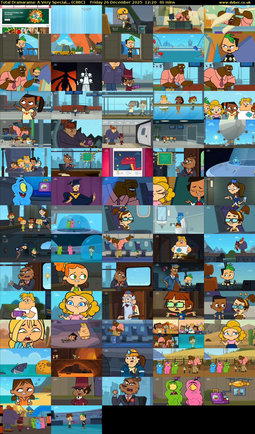 Total Dramarama: A Very Special... (CBBC) Friday 26 December 2025 12:20 - 13:00
