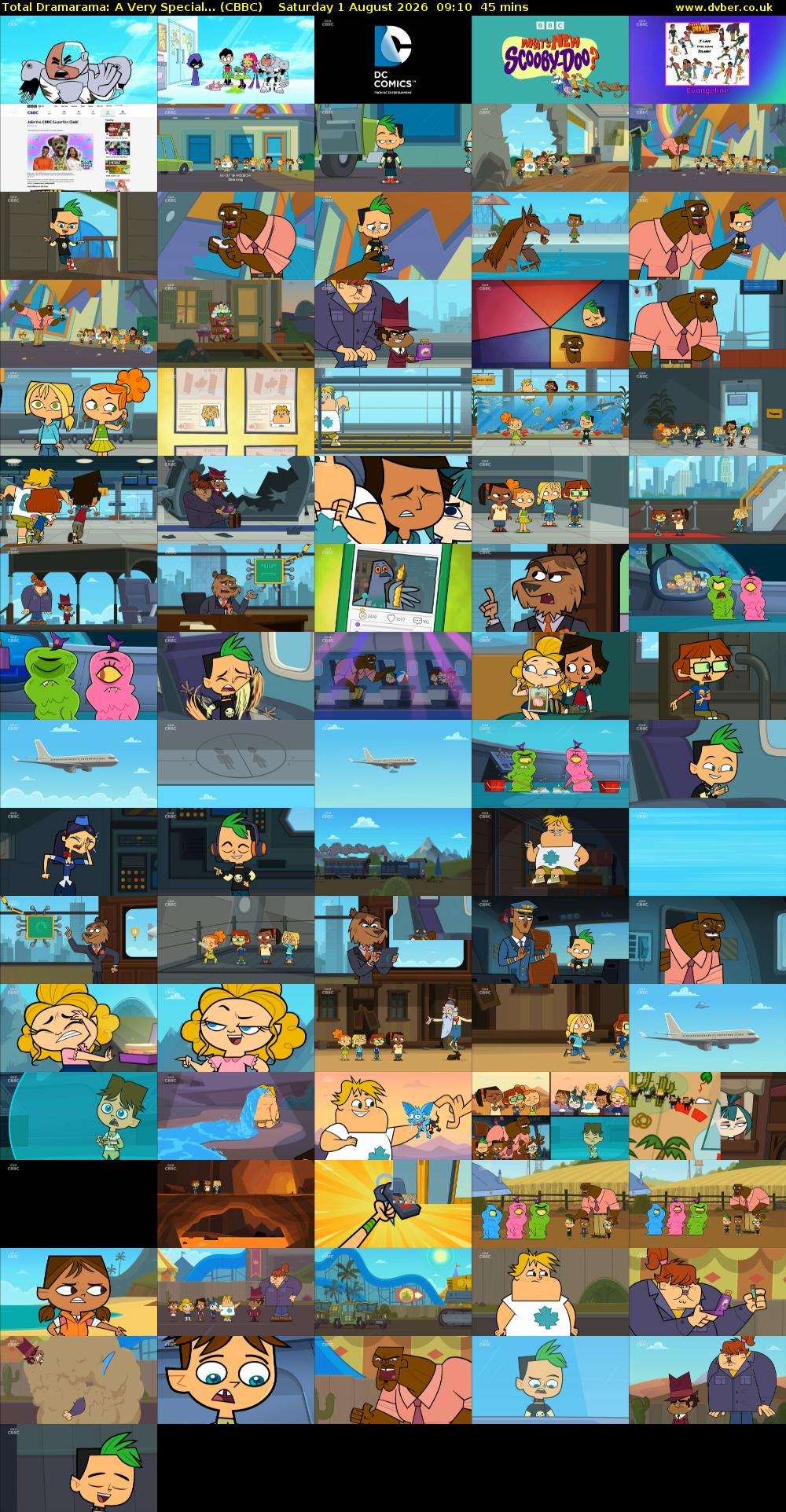 Total Dramarama: A Very Special... (CBBC) Saturday 1 August 2026 09:10 - 09:55