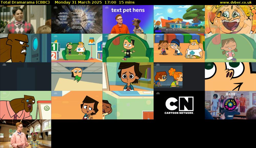 Total Dramarama (CBBC) Monday 31 March 2025 17:00 - 17:15
