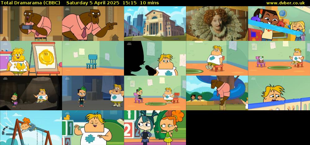 Total Dramarama (CBBC) Saturday 5 April 2025 15:15 - 15:25