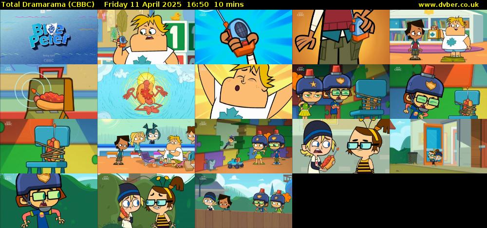 Total Dramarama (CBBC) Friday 11 April 2025 16:50 - 17:00