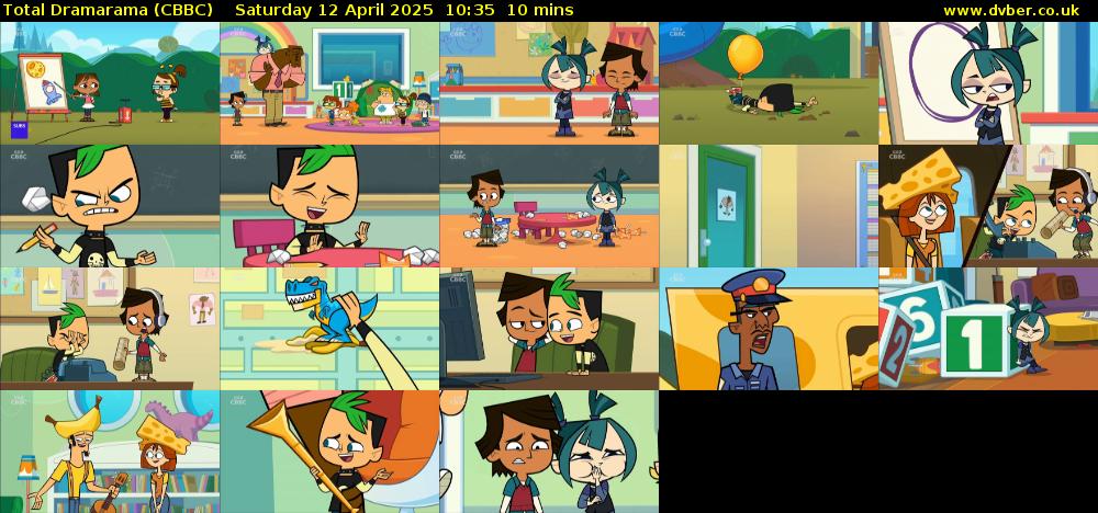 Total Dramarama (CBBC) Saturday 12 April 2025 10:35 - 10:45