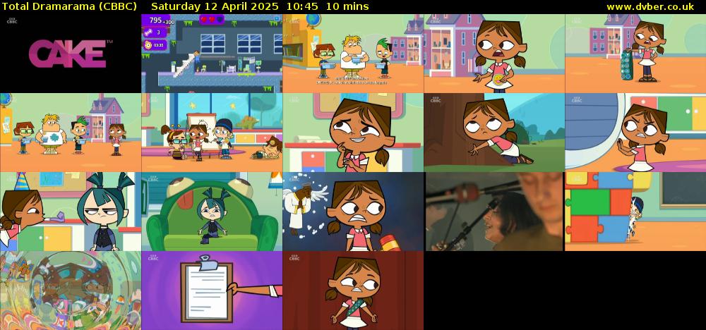 Total Dramarama (CBBC) Saturday 12 April 2025 10:45 - 10:55