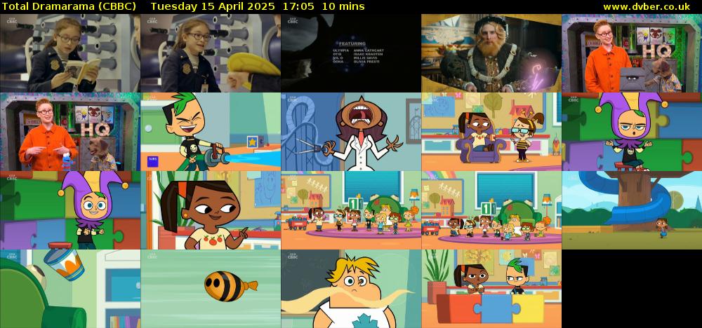 Total Dramarama (CBBC) Tuesday 15 April 2025 17:05 - 17:15