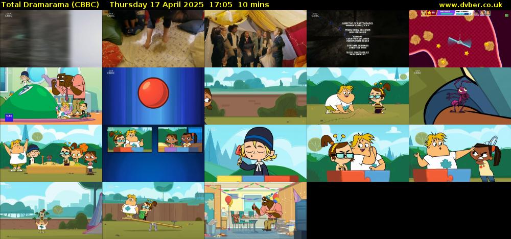 Total Dramarama (CBBC) Thursday 17 April 2025 17:05 - 17:15