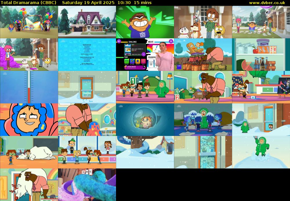 Total Dramarama (CBBC) Saturday 19 April 2025 10:30 - 10:45