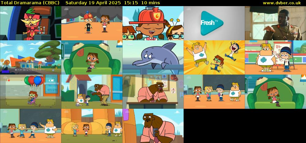 Total Dramarama (CBBC) Saturday 19 April 2025 15:15 - 15:25