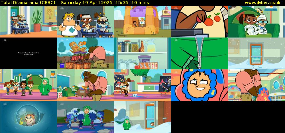 Total Dramarama (CBBC) Saturday 19 April 2025 15:35 - 15:45