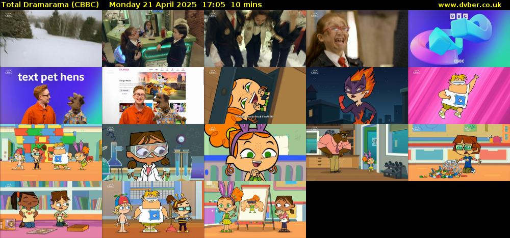 Total Dramarama (CBBC) Monday 21 April 2025 17:05 - 17:15