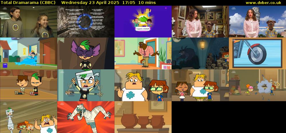 Total Dramarama (CBBC) Wednesday 23 April 2025 17:05 - 17:15
