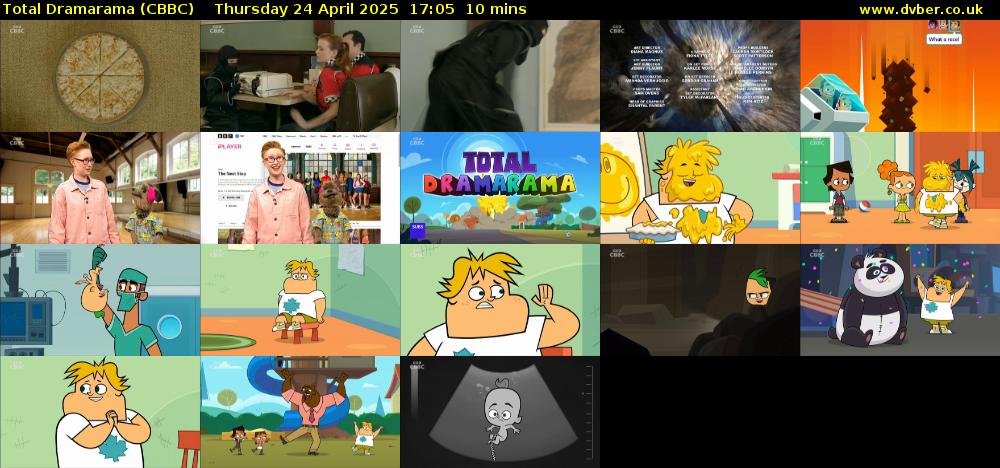 Total Dramarama (CBBC) Thursday 24 April 2025 17:05 - 17:15