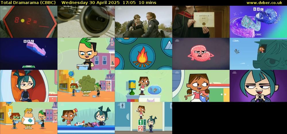 Total Dramarama (CBBC) Wednesday 30 April 2025 17:05 - 17:15