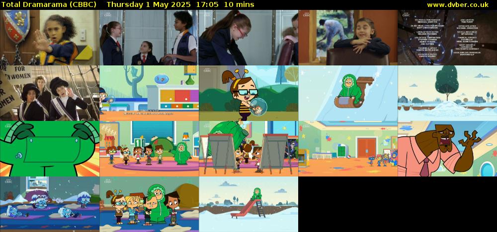 Total Dramarama (CBBC) Thursday 1 May 2025 17:05 - 17:15