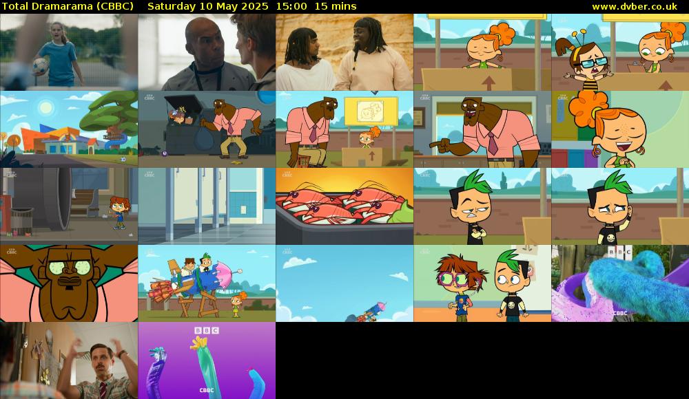 Total Dramarama (CBBC) Saturday 10 May 2025 15:00 - 15:15