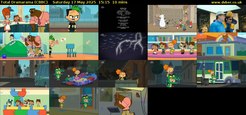 Total Dramarama (CBBC) Saturday 17 May 2025 15:15 - 15:25