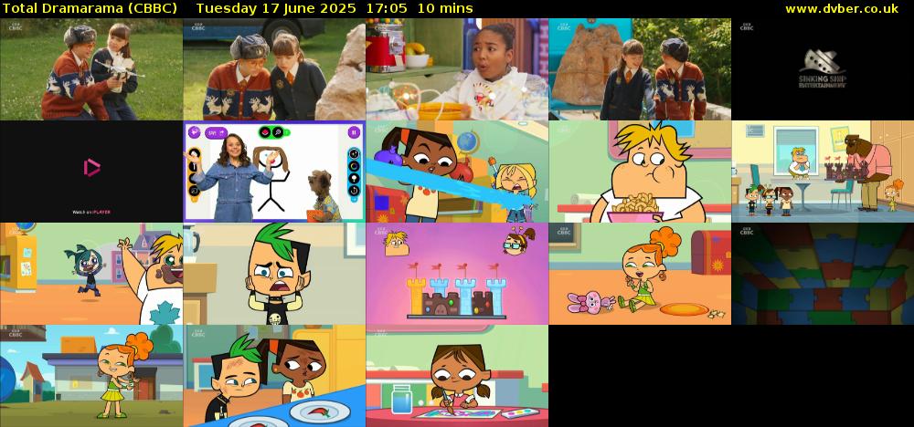 Total Dramarama (CBBC) Tuesday 17 June 2025 17:05 - 17:15