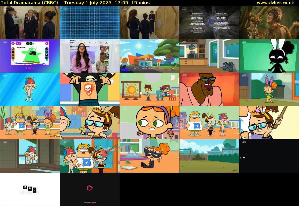 Total Dramarama (CBBC) Tuesday 1 July 2025 17:05 - 17:20