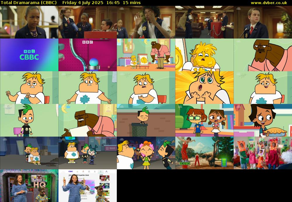 Total Dramarama (CBBC) Friday 4 July 2025 16:45 - 17:00