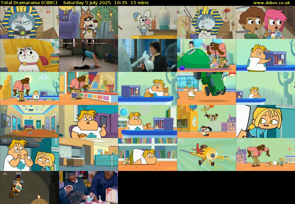 Total Dramarama (CBBC) Saturday 5 July 2025 10:35 - 10:50