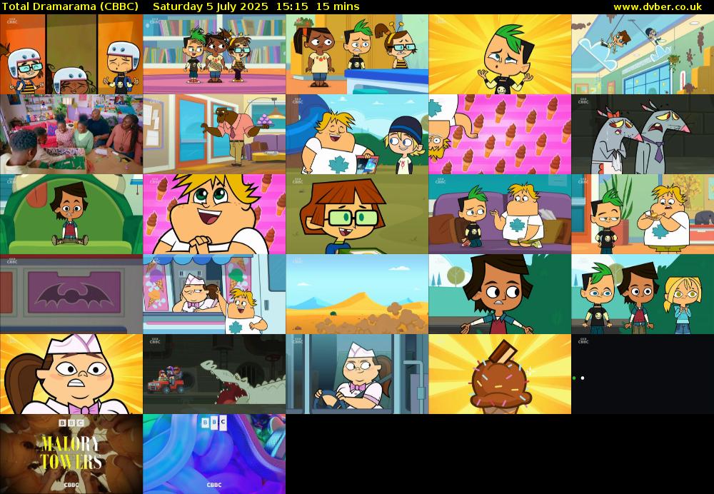 Total Dramarama (CBBC) Saturday 5 July 2025 15:15 - 15:30