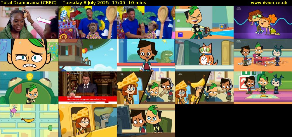 Total Dramarama (CBBC) Tuesday 8 July 2025 17:05 - 17:15