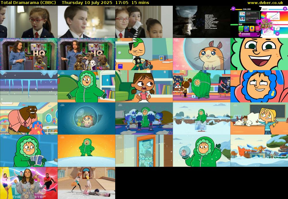 Total Dramarama (CBBC) Thursday 10 July 2025 17:05 - 17:20