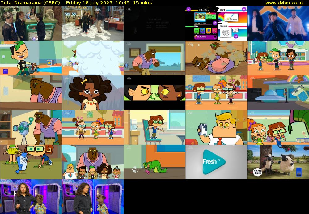 Total Dramarama (CBBC) Friday 18 July 2025 16:45 - 17:00