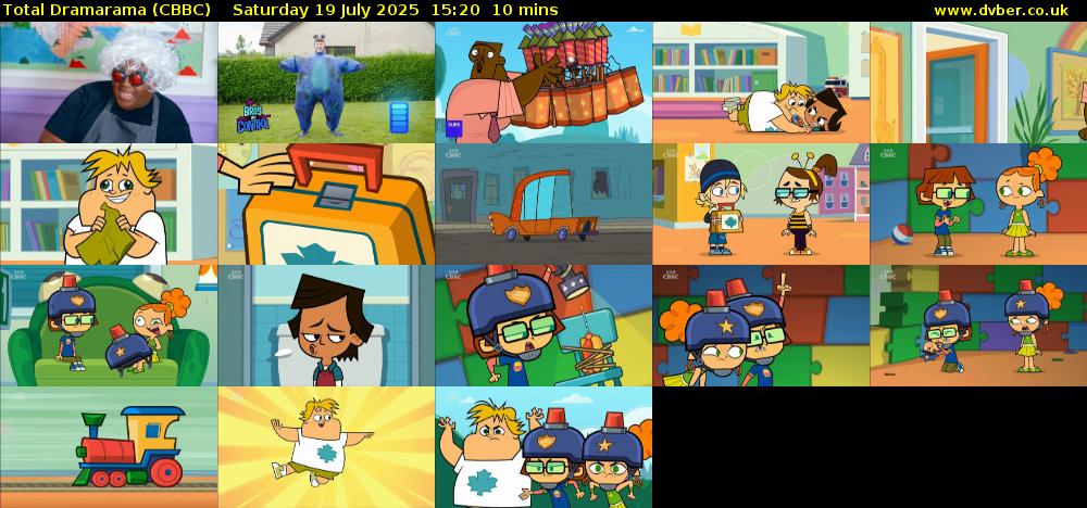 Total Dramarama (CBBC) Saturday 19 July 2025 15:20 - 15:30
