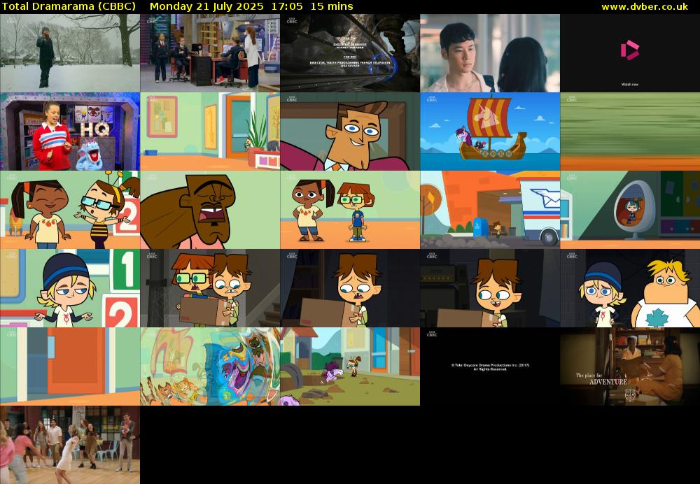 Total Dramarama (CBBC) Monday 21 July 2025 17:05 - 17:20