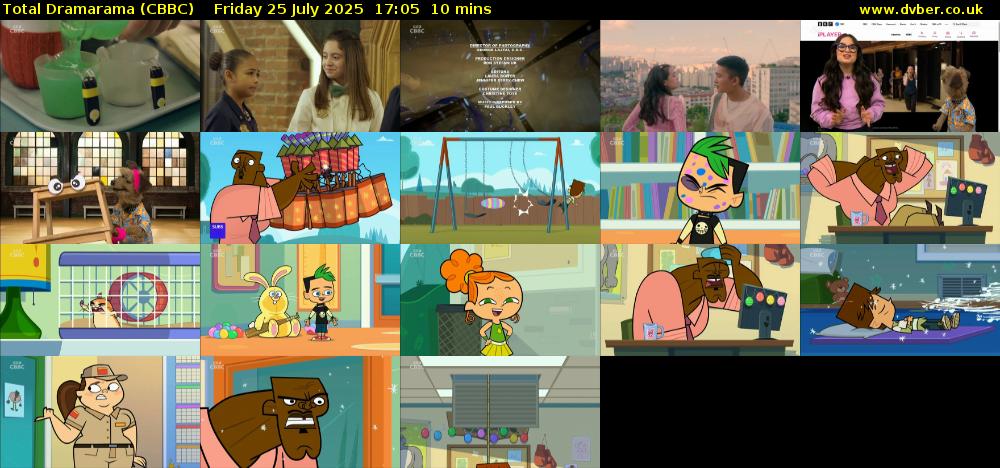 Total Dramarama (CBBC) Friday 25 July 2025 17:05 - 17:15