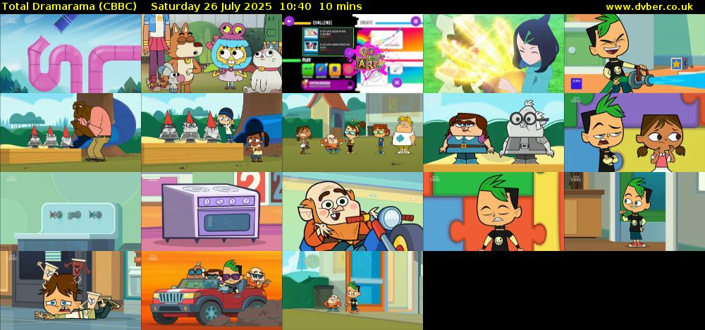 Total Dramarama (CBBC) Saturday 26 July 2025 10:40 - 10:50