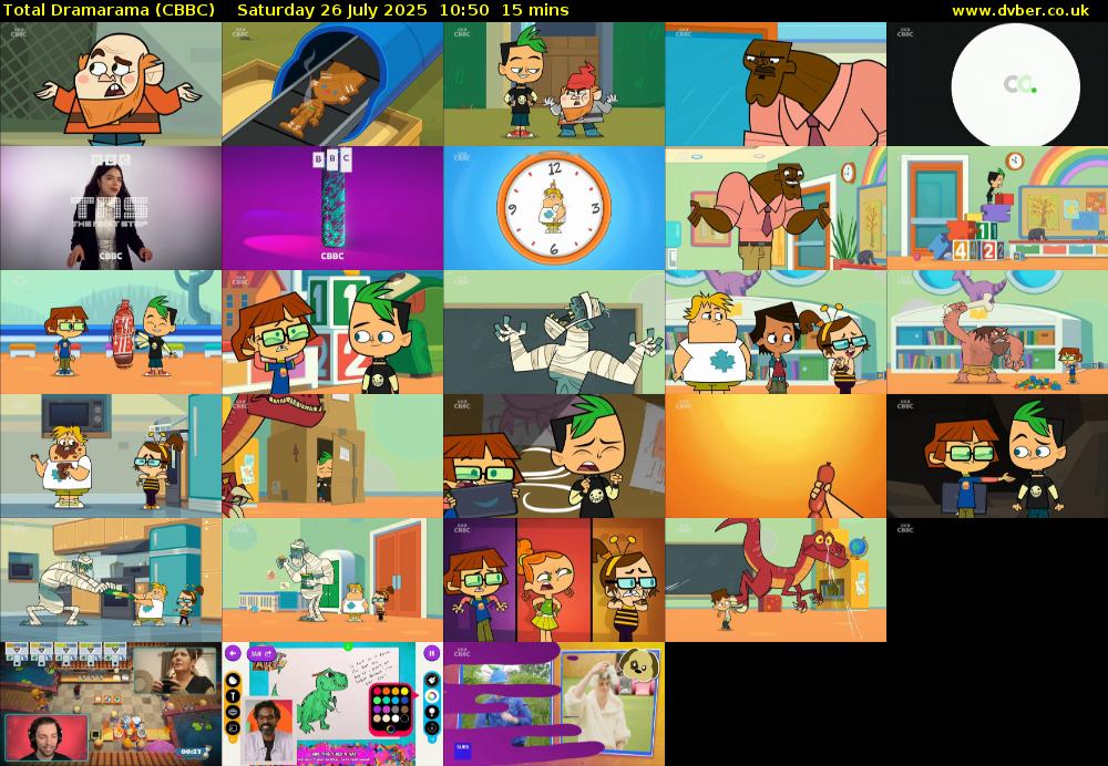Total Dramarama (CBBC) Saturday 26 July 2025 10:50 - 11:05