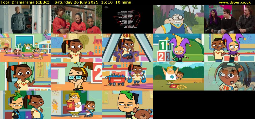 Total Dramarama (CBBC) Saturday 26 July 2025 15:10 - 15:20